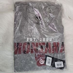 NWT Montana Grizzlies Tshirt  Grey & Red Medium
